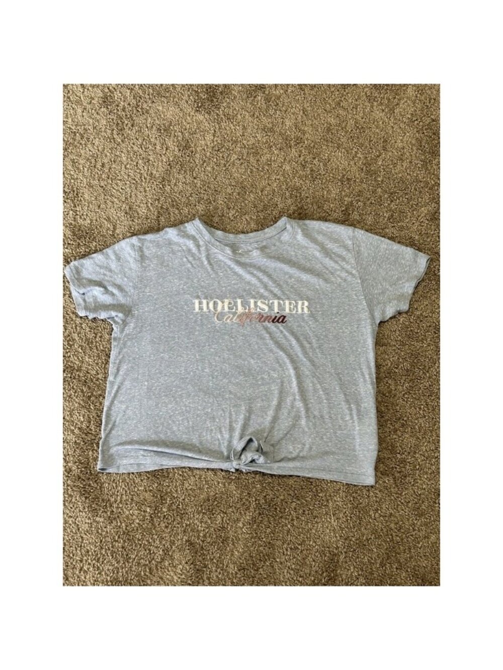 Women's Hollister Co. Short Sleeve Crop Top‎ Shirt - Small